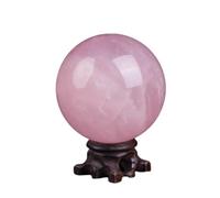 Natural Crystal Sphere Ball, Natural Pink Crystal Ball Multiple Sizes(120mm)