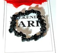 Natural Crystal Stone Bracelet Irregular Reiki Lucky Elastic Bracelet Ladies Fashion Strawberry Crystal Amethyst Jewelry