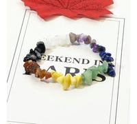 Natural Crystal Stone Bracelet Irregular Reiki Lucky Elastic Bracelet Ladies Fashion Strawberry Crystal Amethyst Jewelry
