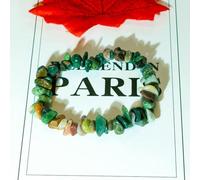 Natural Crystal Stone Bracelet Irregular Reiki Lucky Elastic Bracelet Ladies Fashion Strawberry Crystal Amethyst Jewelry
