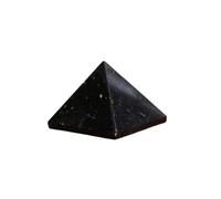 Natural Crystal Stone Pyramid, Decorative Gemstone Pyramid, Natural Material, Pyramid Shape Crafted from Natural Stone (Tourmaline)