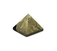Natural Crystal Stone Pyramid, Decorative Gemstone Pyramid, Natural Material, Pyramid Shape Crafted from Natural Stone (Pyrite)