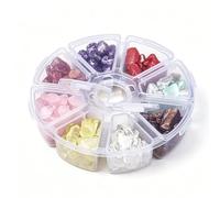 Natural Crystal Stones Rocks Mineral Specimens Energy Teaching Materials 4 Styles Rain Flower Boxed Packaging(Style C)