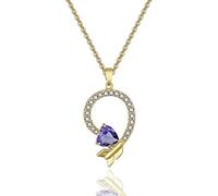 Natural Crystal Zircon Arrow Necklace Fashionable Lady Pendant Necklace Long