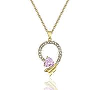 Natural Crystal Zircon Arrow Necklace Fashionable Lady Pendant Necklace Long