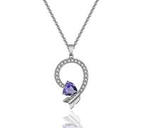 Natural Crystal Zircon Arrow Necklace Fashionable Lady Pendant Necklace Long
