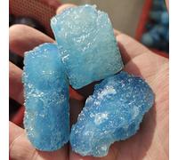 Natural Crystals and Stones 1pcs Beautiful sea Sapphire raw Stone &Natural Aquamarine Crystal Reiki for Decoration Full of texture (Size : 21-31g)