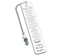 Natural Crystals Bookmark for New Beginnings Coworker Leaving Goodbye Farewell New Job Gift Bookmark for Anxiety Relief Retirement Birthday Graduation Gifts for Women Nurse Inspirational for Friends
