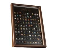 Natural Crystals Collection Box | Educational Geology Learning Assorted - Natural Crystals Collection with Display Case | For Science Teachers Passionate Students Col