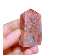 Natural Crystals Gem Sunstone Towers Flashy Point Stones Healing Mineral Energy Home Decorations Gifts,45mm