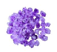 Natural Crystals Healing Stones Natural Amethyst Flower Skeleton Stone Fish Tank Ornaments Purple Crystal Rough Stone Aromatherapy Diffuser Stone for Tumbling, Fountain Rocks, Decoration(1-2cm500g)