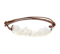 Natural Crystals Stone Bracelet Adjustable Lapis Lazuli Amethysts Beads Bracelets Women Men,White Opal
