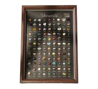 Natural Crystals Stones, Scientific Crystal Set, Compact Mineral Decor Set, Natural Rock Collection for Learning Display, Educational Decorative Crystals for Living Room or Study Room Use