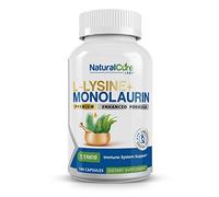 Natural Cure Labs L-Lysine + Monolaurin 600mg 1:1 Ratio, 100 Capsules