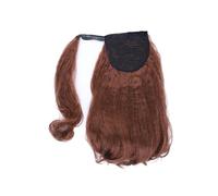 Natural Curly End Synthetic Ponytail Extensions Wrap-Around Ponytails for Women 16 Inch High Puff Ponytails Perfect Looking(#30)