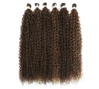 Natural Curly Hair Extensions Long Synthetic Jerry Curly Bundles Ombre Blonde Fake Hair For Women Heat Resistant Wave-SP4-27-30-26inches 65cm-3 pcs
