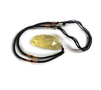 Natural Czech Glass Meteorite Necklace Pendants Crystal Gravel Green Charm Irregular Moldavite Energy Stone Jewelry Necklaces Decor Gift-Naturl Yellow Crystal About 15-20g