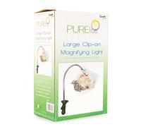 Natural Daylight Battery Operated Clip-on LED Magnifying Light Lamps Magnifiers