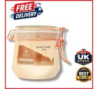 Natural Dead Sea Salt Scrub 650g Coconut Oil Exfoliant with Travel Size Jar