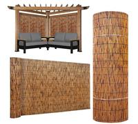 Natural Decorative Fence 2ft 3ft 4ft 5ft 6ft High Bamboo Fencing Privacy Reed Screening for Outdoor,Gallery,Restaurant,Hotel,Patio,Privacy Screen Panels,Balcony Fencing Covering(167x152cm(5.5x5ft))
