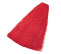 Natural Deer Hair Bucktail Fly Tying Material For Streamers And Saltwater Patterns White Orange Olive Green Lime Black Red Yellow Gray Magenta Brown 14.5cm Length Single Piece Fishing Supply(Red)