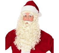 W WIDMANN MILANO Party Fashion 51641 Wig Santa Claus with Beard, Moustache and Eyebrows, Santa Claus, Christmas, Theme Party, Carnival