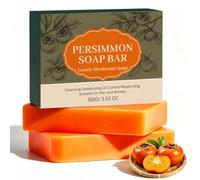 Natural Deodorizing Persimmon, Deodorizing Body Wash for Old People Smell, Gentle & Non-Irritating for Sensitive Skin and The Whole Family, Persimmon Extract Bar Soap for Men & Women (2, M)
