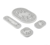 Natural Diatomite Coaster Set Fast Drying White | Natural diatomite stone, eco friendly safe, minimalist nordic design, smooth lines, soft colors