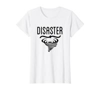 Natural Disaster Value Graphic T-Shirt, Women, White, L