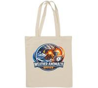 Natural Disasters Representing Extreme Weather Events Natural Cotton Tote Bag White