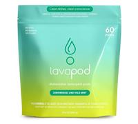 Natural Dishwasher Pods | Plant-Based Enzyme Dishwasher Detergent, Lemongrass & Wild Mint, Eco-Friendly, Tough on Grease & Food Residue, 60 Count