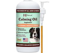 Natural Dog Company Calming Oil, 16 oz Bottle, Helps Manage Normal Stress, Promotes Relaxation, Supports Balanced Behavior, Melatonin for Dogs, Vet Formulated, for Dogs of All Ages & Sizes