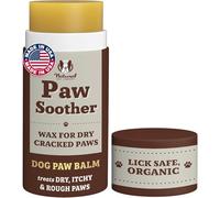 Natural Dog Company Paw Soother Balm & Wax for Dogs, Moisturizing Relief for Dry, Cracked Paws, Lick-Safe, Repairs & Heals, Protects Against Extreme Weather, Coconut Oil & Vitamin E, 2 oz Stick