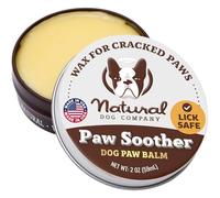 Natural Dog Company - Paw Soother | Dry, Cracked, Irritated Dog Paw Pads, Organic, All-Natural Ingredients, Easy to Apply 2oz/59ml Tin
