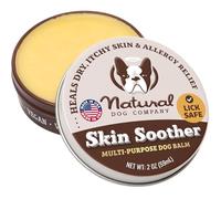 Natural Dog Company - SKIN SOOTHER | All-Natural, Organic, Vegan Balm for Dry, Itchy Skin, Skin Irritations, Minor Cuts, Scrapes, Bug Bites and more - 2oz Tin (2oz Tin)