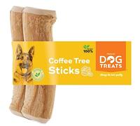 Natural Dog Treats Legno di Caffè per Cani Bastoni da Masticare in Legno Giochi Naturali Coffee Stick Taglia Media Confezione da 2