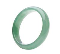 Natural Dongling Gemstone Bracelet for Women Bangle - Flat Slab Spinach Green, Ideal Wife's Birthday Gift