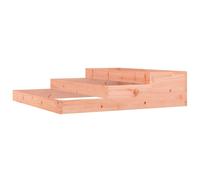 (natural douglas, 107 x 107 x 27 cm) vidaXL Solid Wood Pine Planter Raised Bed Multi Colours 107x107x27/78x78x27 cm