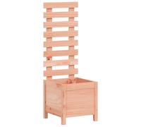 (natural douglas, 39 x 39.5 x 114 cm) vidaXL Garden Planter with Rack Flower Box Outdoor Plant Pot Solid Wood Pine