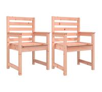 (natural douglas, 60 x 48 x 91 cm) vidaXL Garden Chairs Outdoor Chair Wooden Chair Seating Patio 2 pcs Pinewood