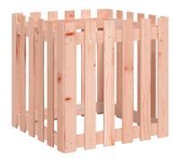 (natural douglas, 60 x 60 x 60 cm) vidaXL Garden Raised Bed with Fence Design Outdoor Planter Solid Wood Pine