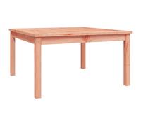 vidaXL Natural Solid Douglas Wood Slatted Garden Table 82.5 x 82.5cm - Size: 45 x 82.5 x 82.5cm - Brown - Wilko