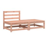 (natural douglas, chair + footrest) vidaXL Garden Lounge Set Outdoor Lounge Set Corner Sofa Couch Solid Pinewood