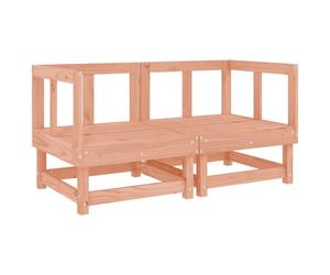 (natural douglas, corner sofa (2 pcs)) vidaXL Garden Middle Sofa Footrest Outdoor Sofa Coffee Table Solid Wood Pine
