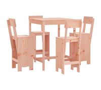 vidaXL 5 Piece Garden Bar Set Solid Wood Douglas