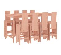 vidaXL 9 Piece Garden Bar Set Solid Wood Douglas