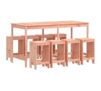 vidaXL 9 Piece Garden Bar Set Solid Wood Douglas