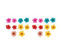 Natural Dried Flowers in Mixed Colors - Pressed Floral Decorations for DIY Art - Yellow, Pink, and Purple Gift