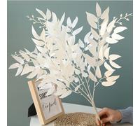 Natural Dried Flowers,White Baby's Breath Flowers,Artificial Flowers for Living Room Home Kitchen Bedroom Table Decoration Style1