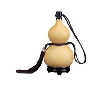 Natural Dried Gourd Water Bottle, 1000ml - Hollow Calabash Sake Bottle With Lid, Outdoor Drink Kettle Flagon